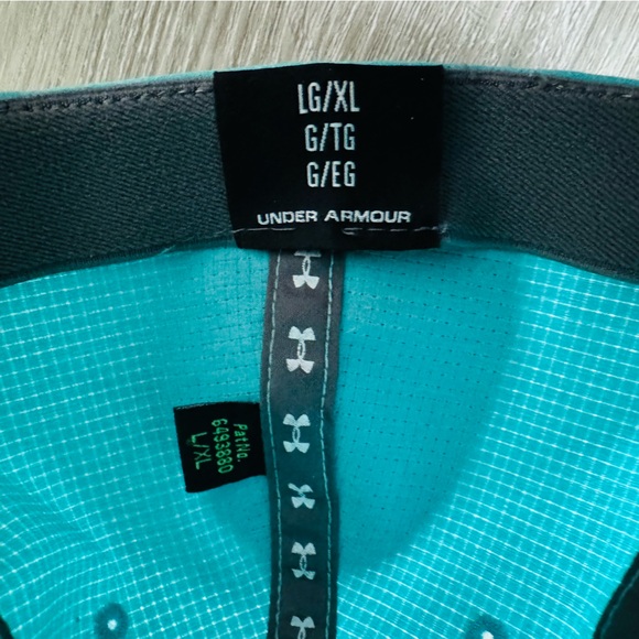 Under Armor Golf FlexFit Jordan Spieth Hat Light Green/White - L/XL - Picture 8 of 9